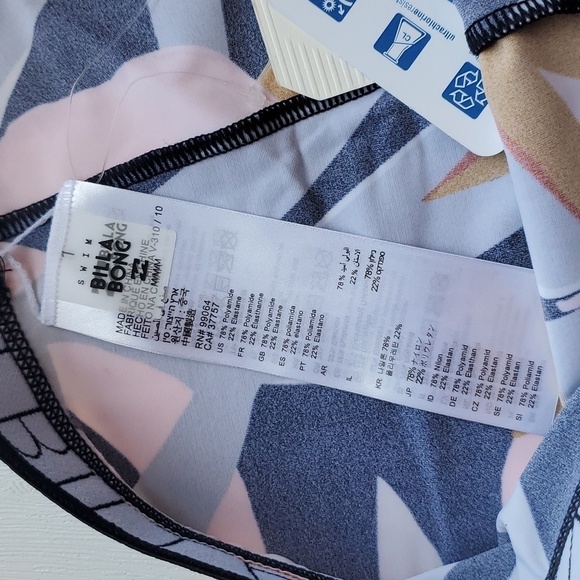 Billabong In Motion Tropical Crop Leggings M NWT - Picture 3 of 8